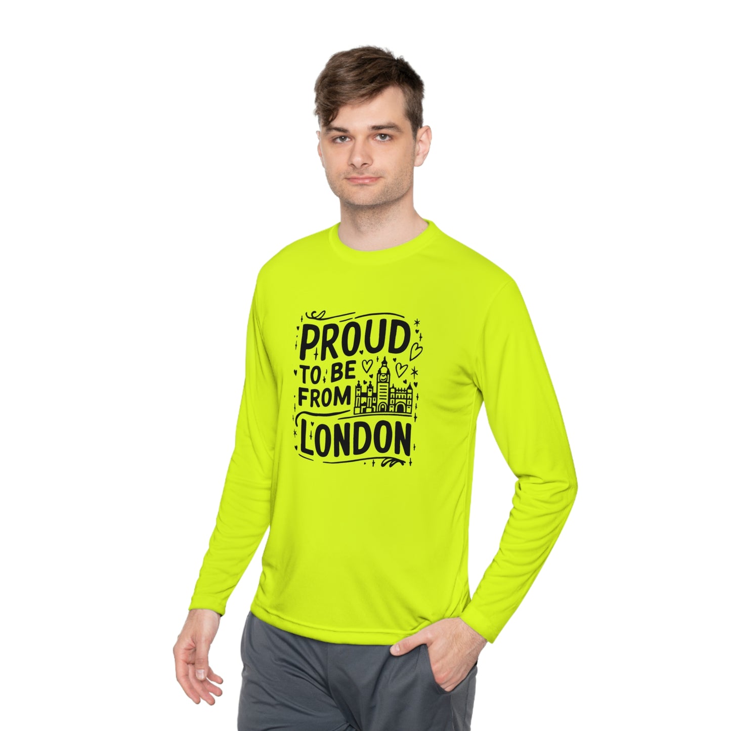 Unisex Lightweight Long Sleeve Tee - Proud to be from London