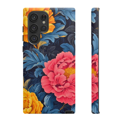 Floral Phone Case, Tough Cases, Stylish Mobile Cover, Gifts for Her, Phone Accessories, Unique Flower Design
