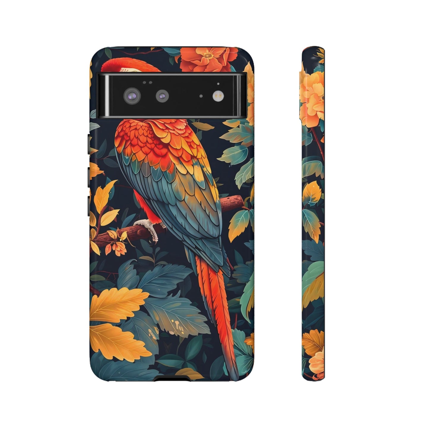 Vibrant Parrot Phone Case - Tough, Stylish, Nature-Inspired, Tropical, Wildlife, Perfect Gift, Summer Vibes