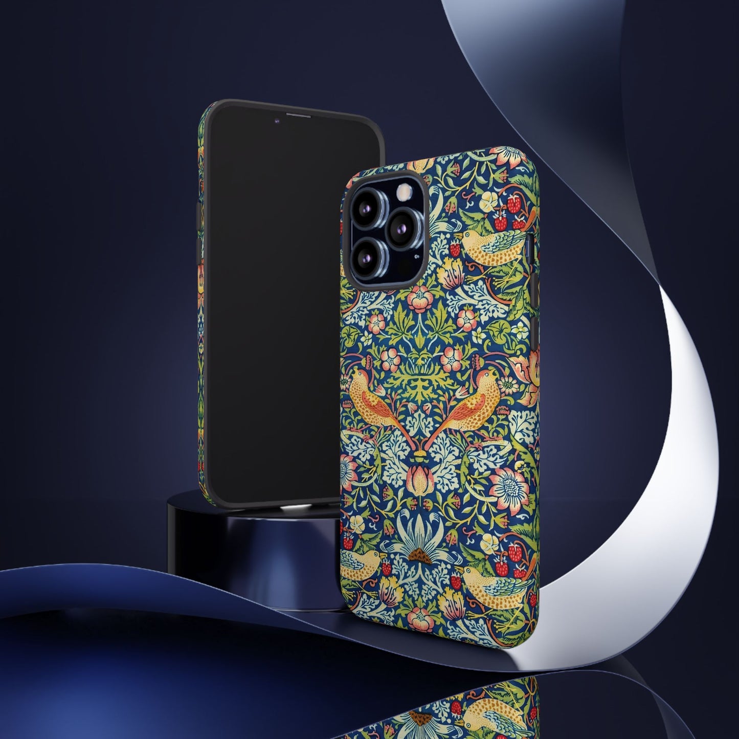 Floral Phone Case | Tough Cases, Stylish Protection, Unique Gift, Eco-Friendly, Floral Pattern, Bird Design