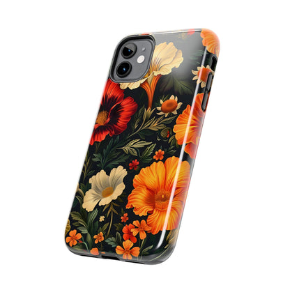 Vibrant Floral Tough Phone Case | Durable Phone Cover | Gift for Her | Spring Accessory | Stylish Tech Protection