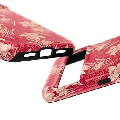 Floral Tough Phone Case - Durable, Stylish Accessory, Perfect Gift for Her, Floral Pattern, Customizable, Ideal for Daily Use