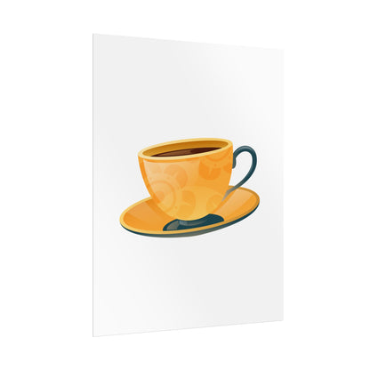 Coffee Lovers Rolled Posters, Cute Coffee Art, Kitchen Decor, Coffee Shop Print, Gift for Coffee Enthusiasts