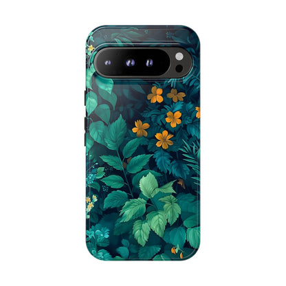 Tough Floral Phone Case, Floral Phone Cover, Nature-Inspired Phone Protector, Greenery Mobile Case, Eco-Friendly Gift Ideas