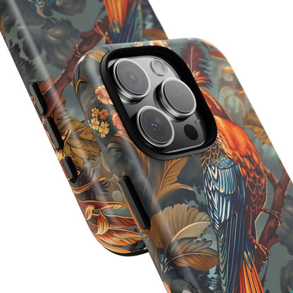 Vibrant Phone Case with Exotic Bird Design, Floral Phone Cover, Tough Case for Nature Lovers, Unique Gift Idea, Phone Accessory, [...]