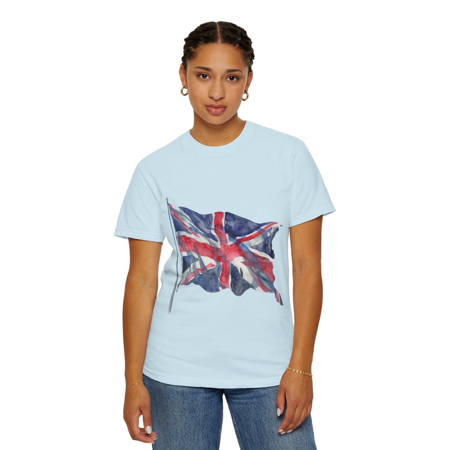Unisex Garment-Dyed T-shirt - Bold & Brave - The British Flag