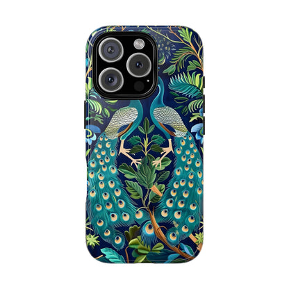 Peacock Tough Phone Case - Colorful Protective Cover, Nature Lover Gift, Stylish Accessory for Celebrations