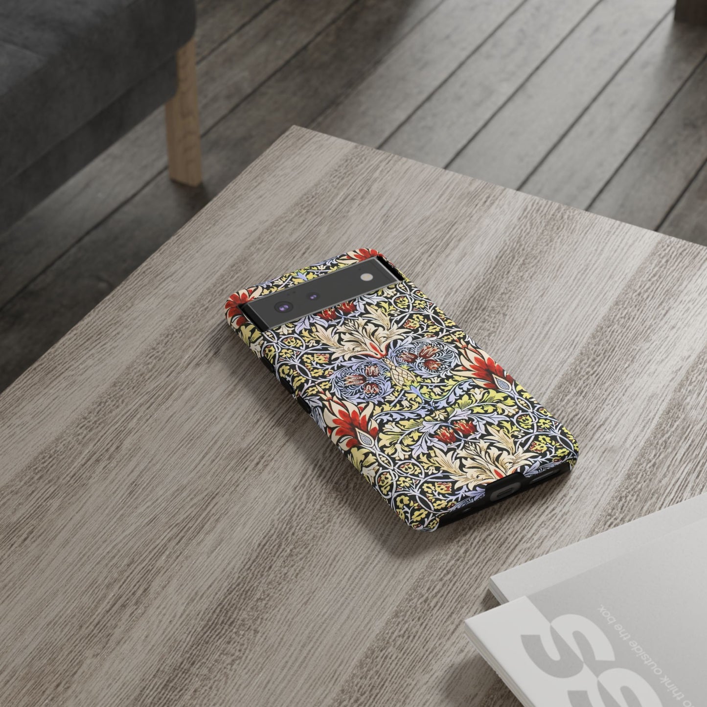 Stylish Phone Case - Floral Design, Tough Cases, Gift for Her, Phone Accessories, Trendy Tech, Unique Cell Phone Cover