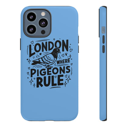 London Pigeon Phone Case, Urban Art Accessory, Tough Phone Cover, Gift for Bird Lovers, London Souvenir, Unique Cell Phone Case
