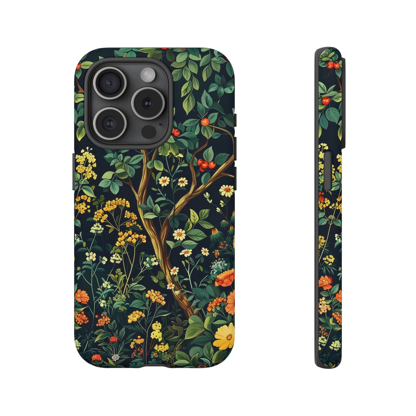 Floral Phone Case - Tough Cases, Colorful Nature Design, Gift for Flower Lovers, Phone Accessory, Unique Cell Phone Cover