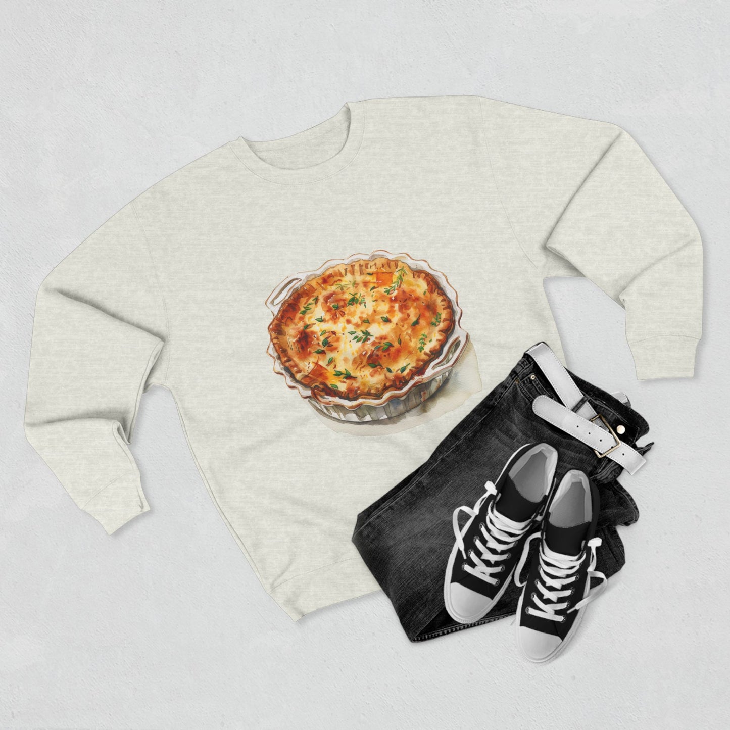 Unisex Crewneck Sweatshirt - British Food - Savory Classics and Traditional Delights
