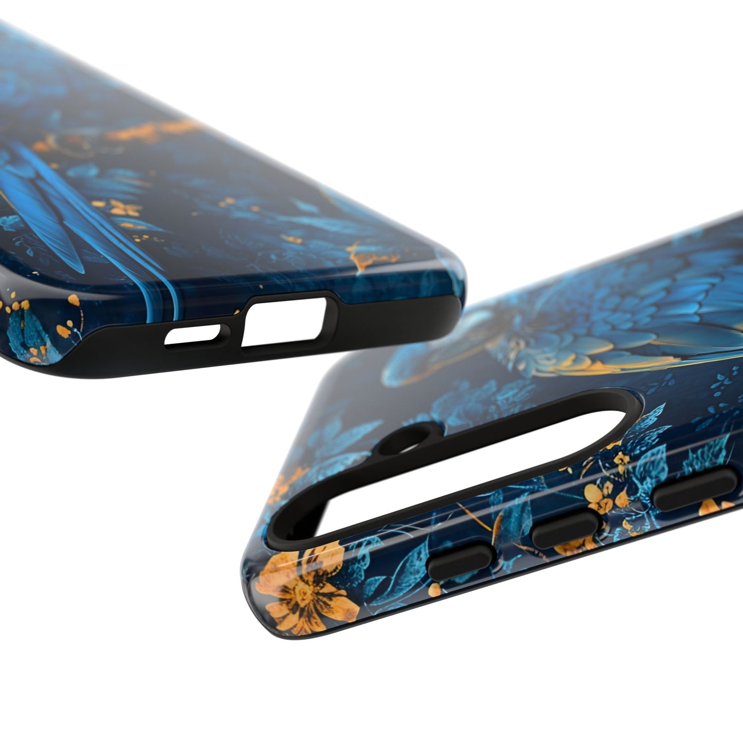 Tough Cases - Vibrant Blue Parrot Phone Case, Tropical Bird Phone Cover, Nature Lover Gift, Eco-Friendly Accessories, Unique Wildlife Decor