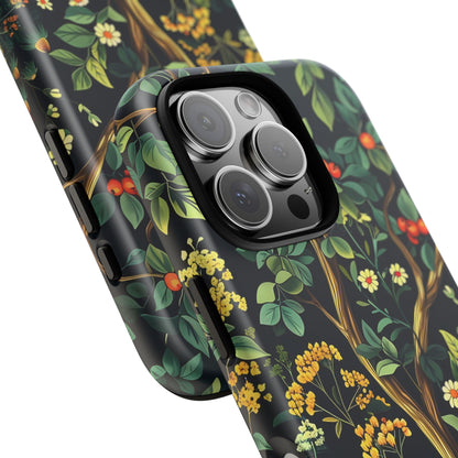 Floral iPhone Case, Nature Inspired Tough Case, Botanical Phone Cover, Eco-Friendly Gift, Unique Floral Design