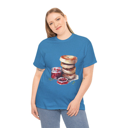 Unisex Heavy Cotton Tee - A Taste of Tradition - Iconic British Cuisine