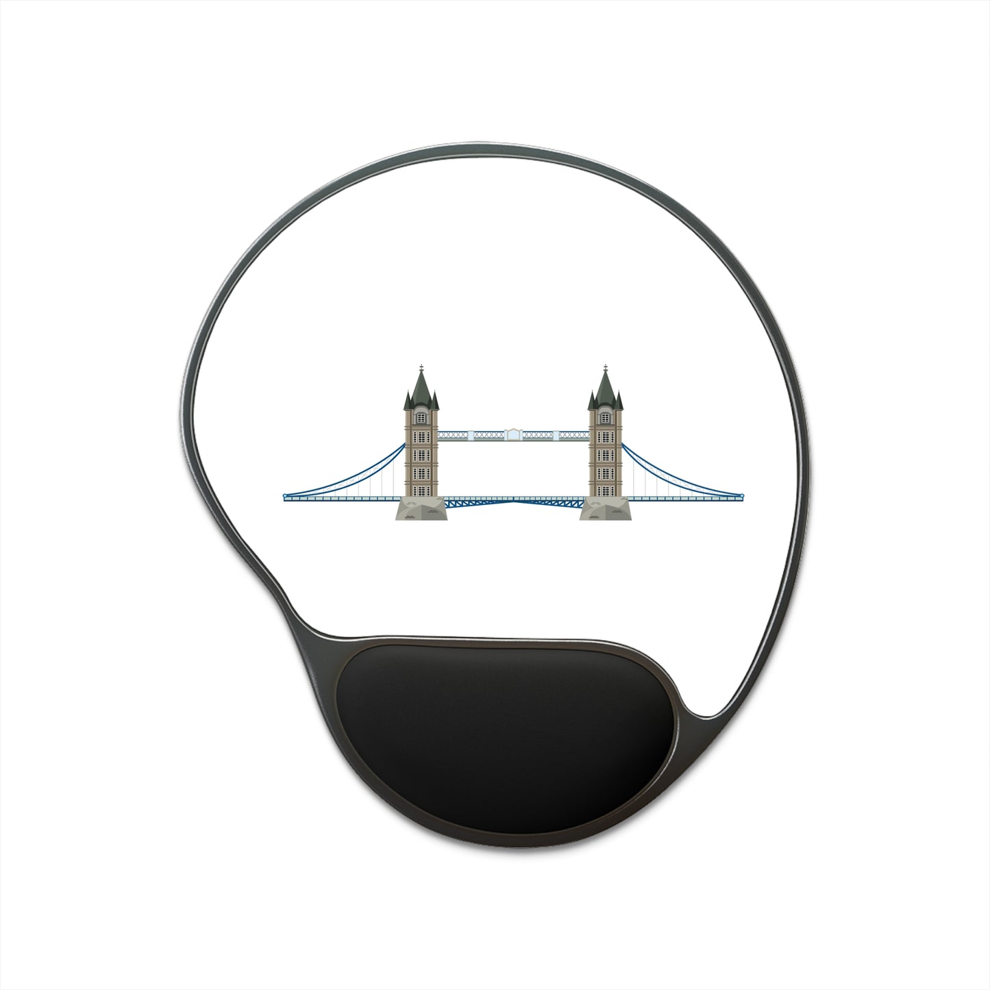 London Bridge Mouse Pad with Wrist Rest, Ergonomic Office Decor, Perfect Gift for Gamers, College Students, Home Office Essentials