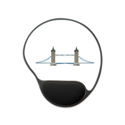 London Bridge Mouse Pad with Wrist Rest, Ergonomic Office Decor, Perfect Gift for Gamers, College Students, Home Office Essentials