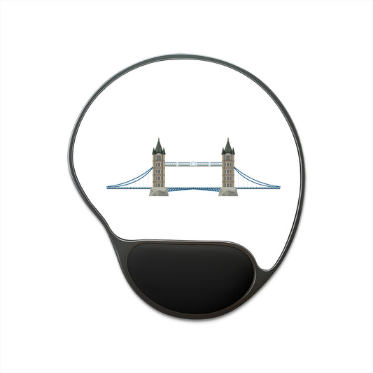 London Bridge Mouse Pad with Wrist Rest, Ergonomic Office Decor, Perfect Gift for Gamers, College Students, Home Office Essentials