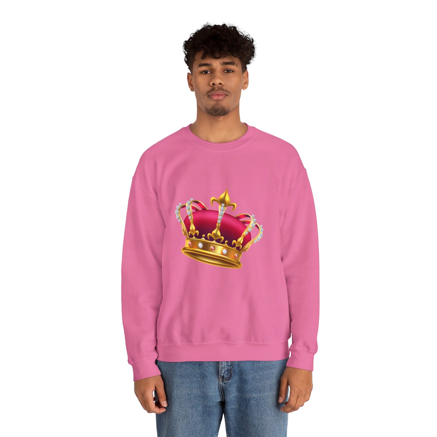 Unisex Heavy Blend™ Crewneck Sweatshirt Trendy - British Royal Crown