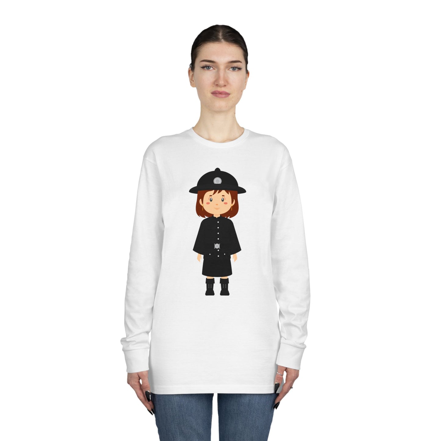 Long Sleeve Crewneck Tee - British Soldier - Honorable Classic Military Elegance
