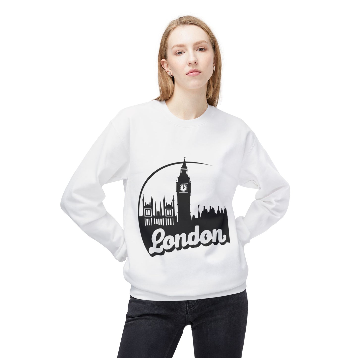 Unisex Midweight Softstyle Fleece Crewneck Sweatshirt - Lovely London
