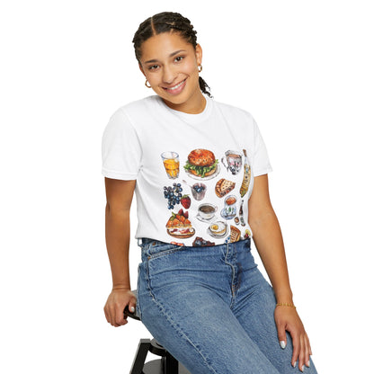 Unisex Garment-Dyed T-shirt - Heritage and Charm - England's Iconic Symbols