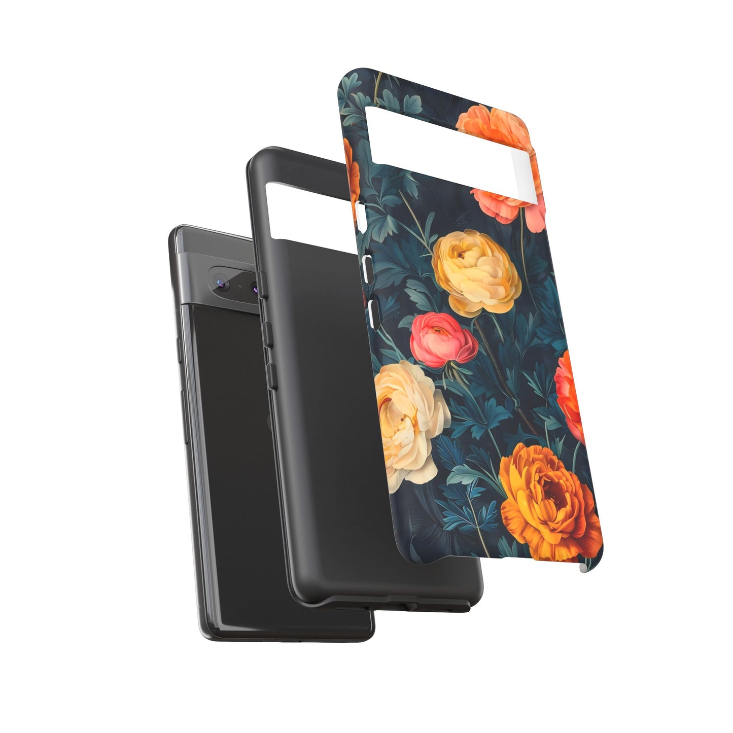 Floral Phone Case - Tough Cases, Stylish Protection, Gift for Flower Lovers, Customizable Cover, Floral Design Mobile Accessory