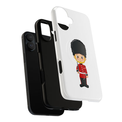 Cute Royal Guard Magnetic Phone Case, Kid's Phone Cover, Tough Magnetic Cases, Unique Gift for Kids, Birthday Gift Ideas