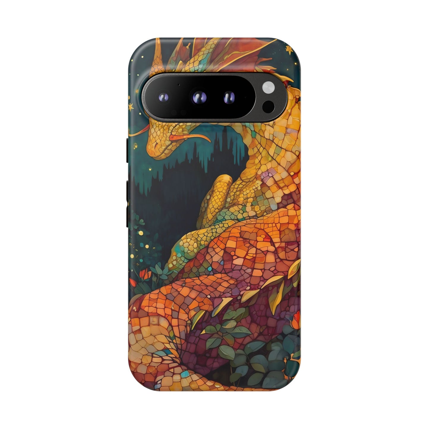 Dragon Art Phone Case, Tough Phone Cover, Fantasy Gift, Unique Mobile Accessory, Dragon Lover Gift, Stylish Protection