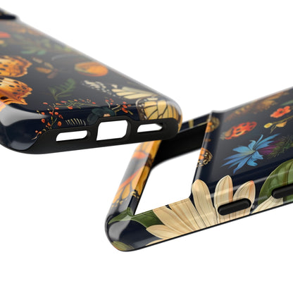 Nature-Inspired Phone Case | Floral Butterfly Design, Tough Phone Cover, Gift for Nature Lovers, Cute Butterfly Case, Home Decor