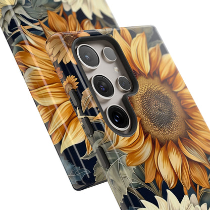 Sunflower Phone Case, Floral Tough Phone Cover, Gift for Nature Lovers, Phone Accessories, Sunflower Gifts