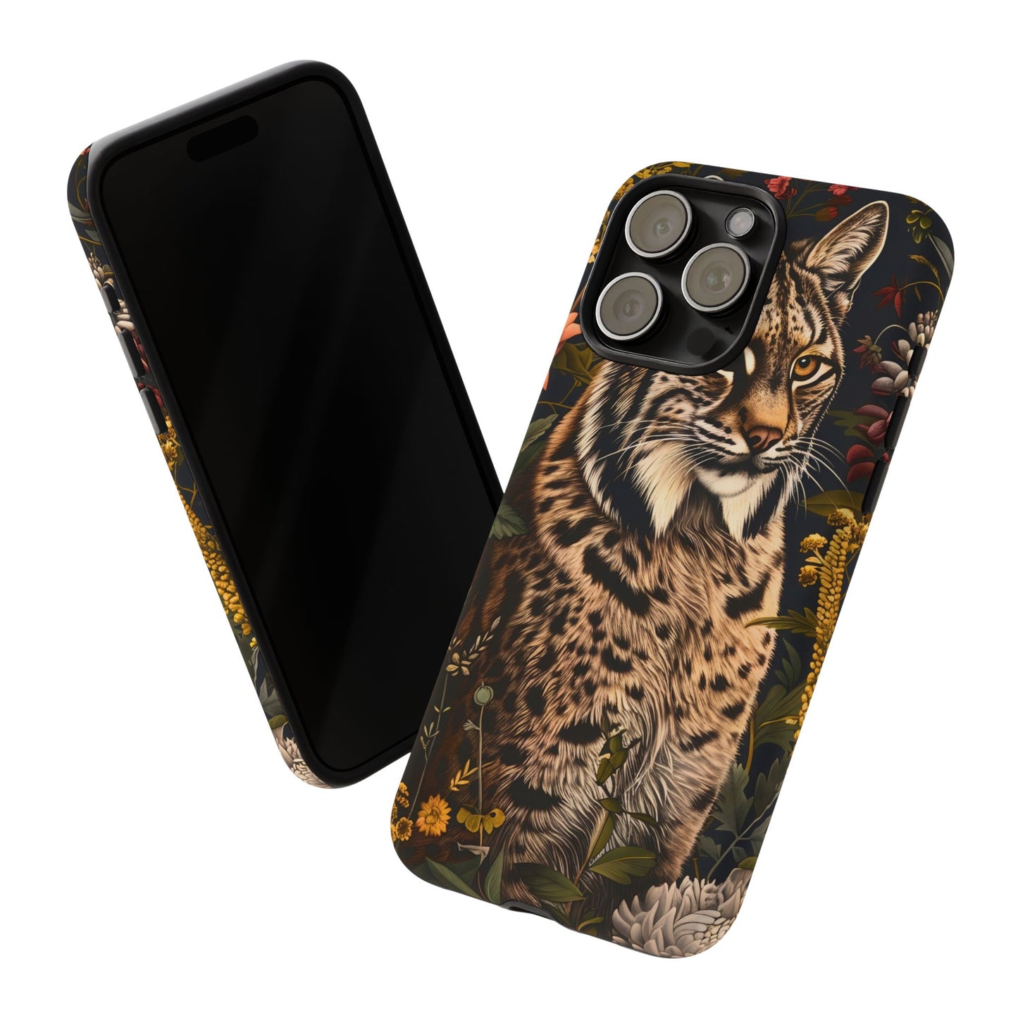 Wildlife Phone Case with Lynx Design, Tough Cases, Animal Lovers Gift, Nature Inspired Accessories, Unique Tech Protection