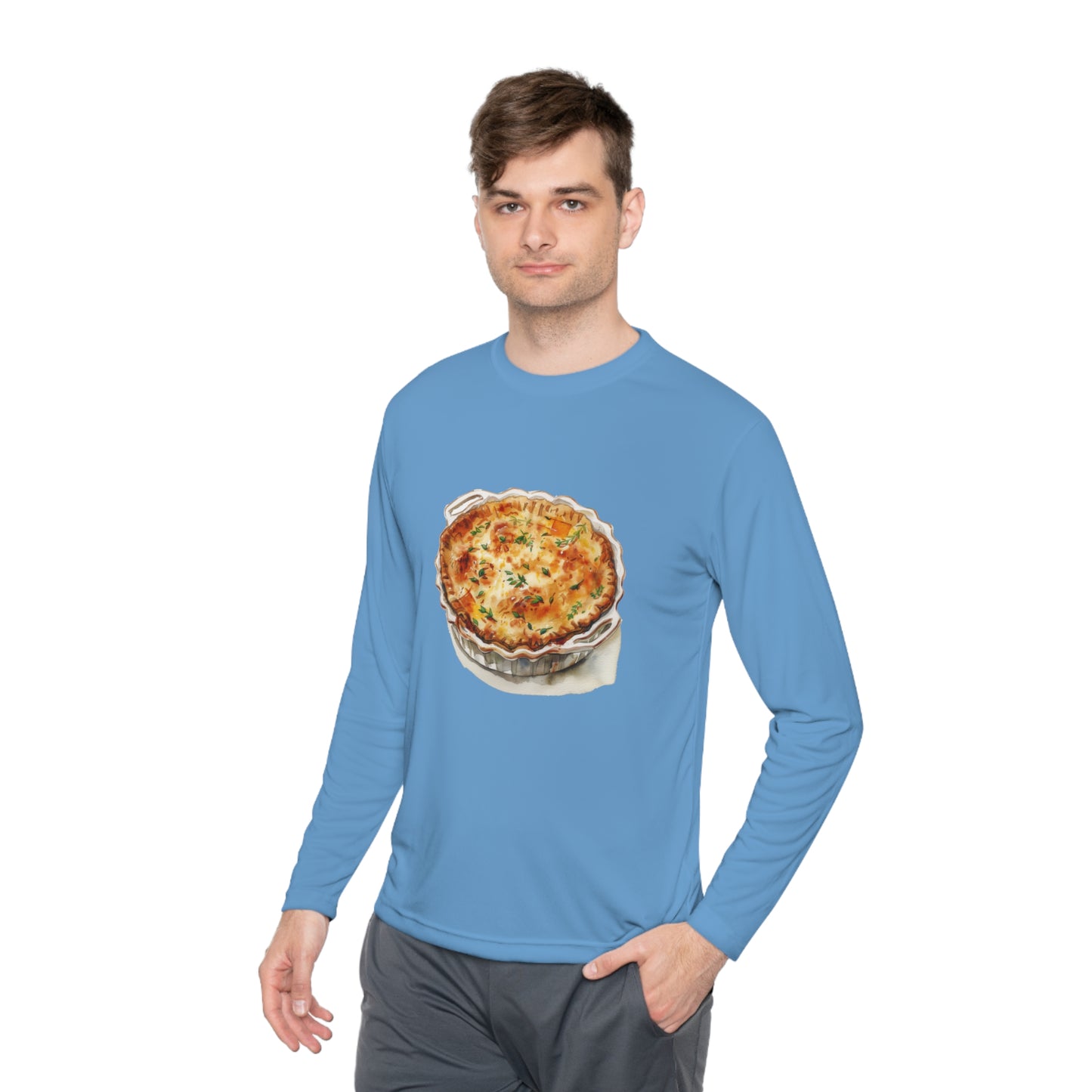 Unisex Lightweight Long Sleeve Tee - British Food - Traditional Dishes and Culinary Delights