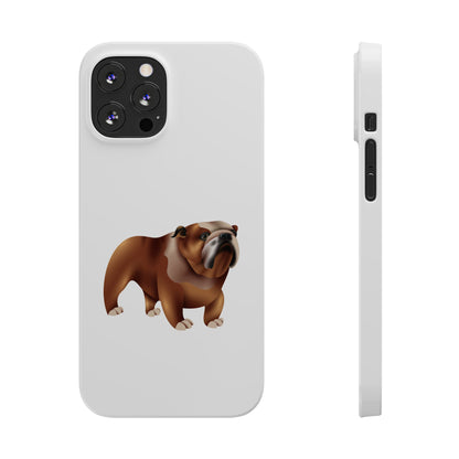 Bulldog Slim Phone Cases, Dog Lover Gift, Cute Phone Cover, Pet Theme Case, Birthday Gift for Dog Owners