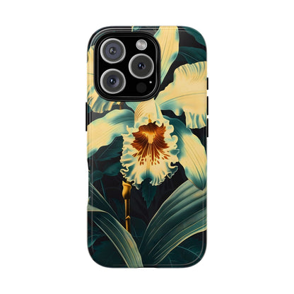 Floral Phone Case - Tough Cases with Orchid Design, Durable Smartphone Cover for Nature Lovers, Floral Gift for Her, Botanical [...]