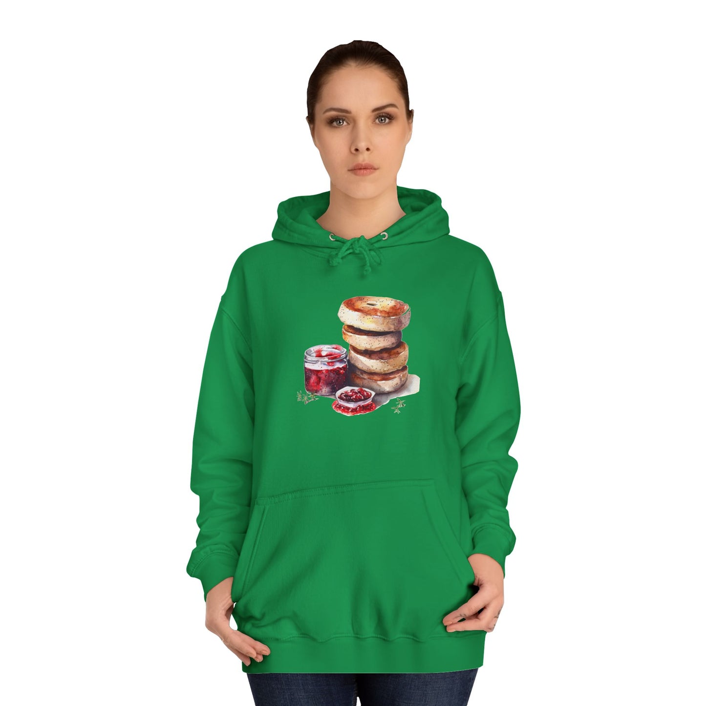 Unisex College Hoodie - The Crown’s Table - British Royal Food Traditions