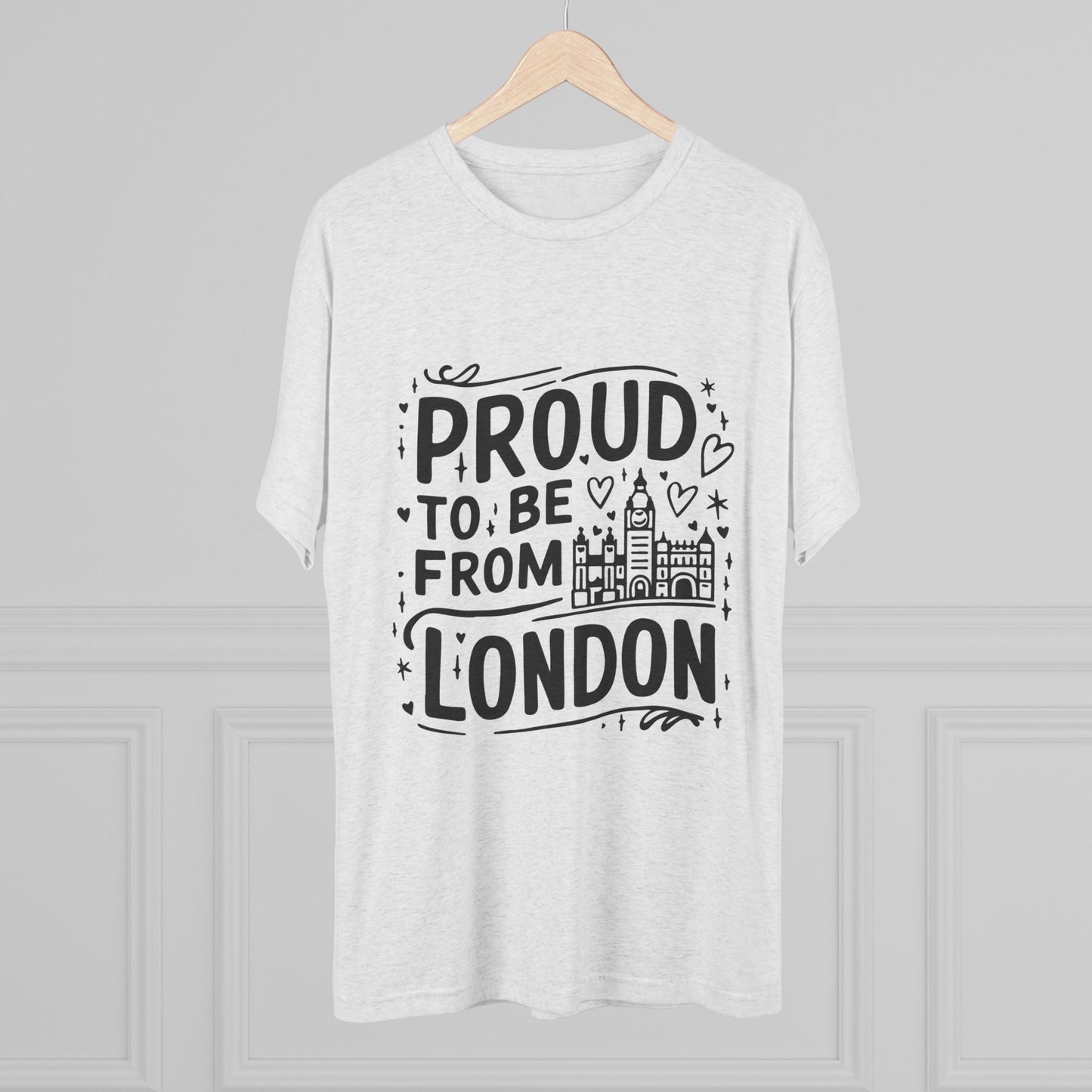 Proud To Be From London Unisex Tri-Blend Crew Tee