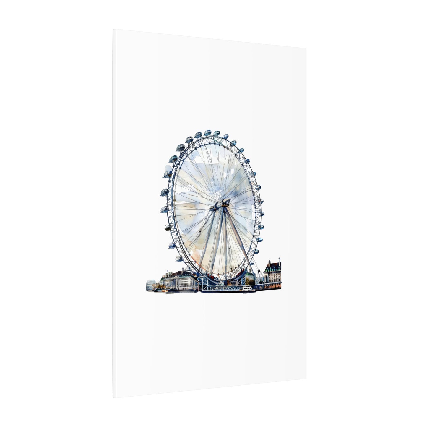London Eye Canvas Print, Wall Art Decor, Travel Gift, Home Decoration, Unique Art Piece