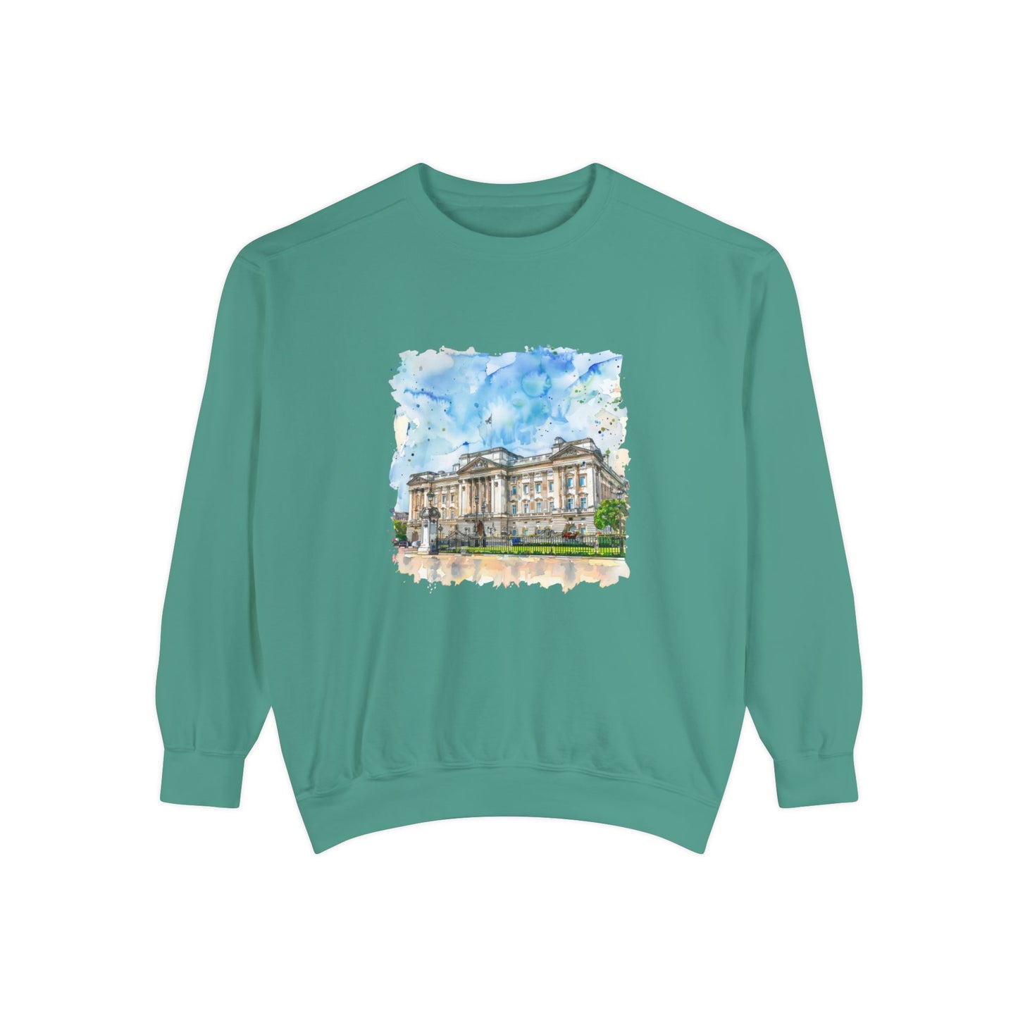 Unisex Garment-Dyed Sweatshirt Lightweight - British Nature Scenic Landscapes