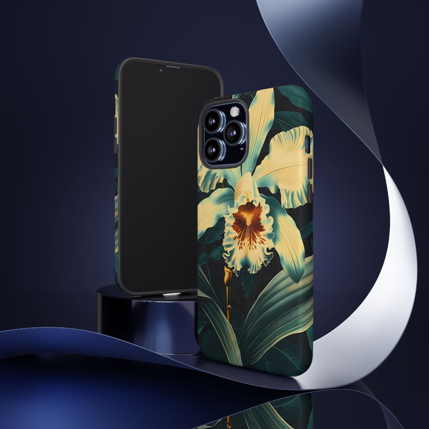 Floral Phone Case - Tough Cases with Orchid Design, Durable Smartphone Cover for Nature Lovers, Floral Gift for Her, Botanical [...]