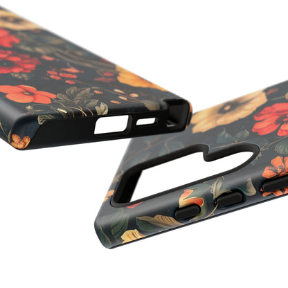 Floral Phone Case, Tough Cases, Flower Motif, Protective Cover, Gift for Her, Floral Design, Spring Accessory