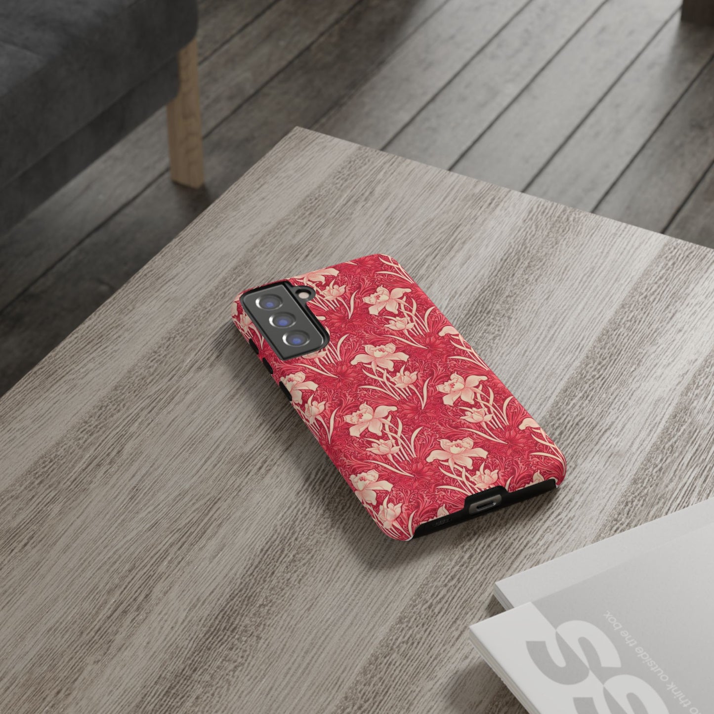 Floral Tough Phone Case - Durable, Stylish Accessory, Perfect Gift for Her, Floral Pattern, Customizable, Ideal for Daily Use