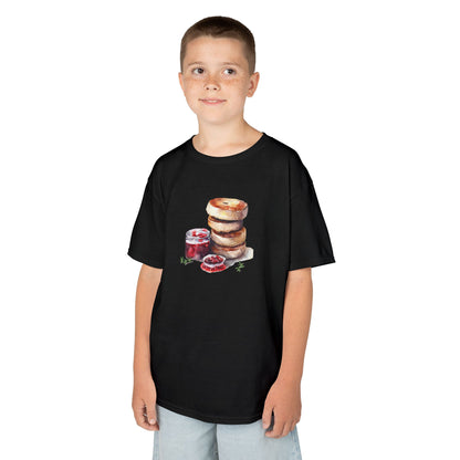 Kids Heavy Cotton™ Tee - Artistic Food-Themed Painting for Home Decor