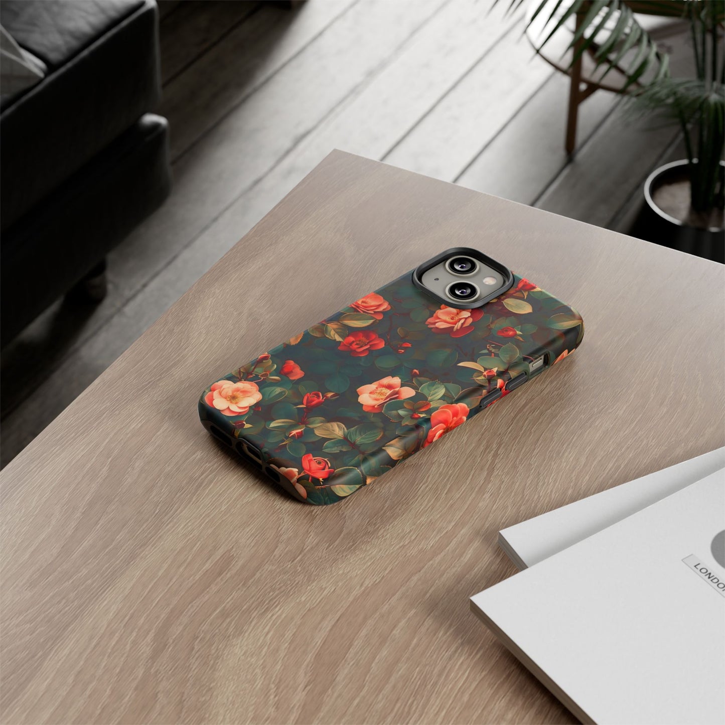 Floral Phone Case - Elegant Floral Design, Tough Protective Case, Perfect Gift for Her, Trendy Phone Accessories, Mother’s Day, Birthday