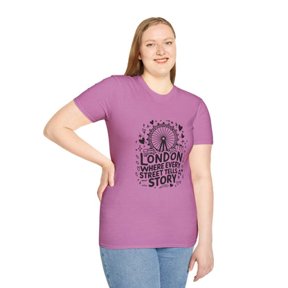 Unisex Softstyle T-Shirt - London's Story Telling Streets