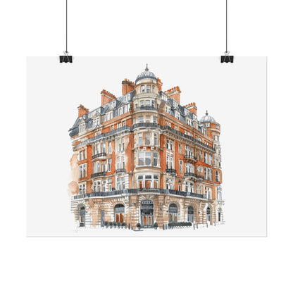 Elegant Architectural Rolled Posters, Art Prints for Home Decor, Gift for Housewarming, Wall Art for Living Room, Unique Art Decor