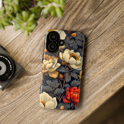 Floral Phone Case - Tough Cases, Stylish Mobile Cover, Flower Design, Holiday Gift, Trendy Accessory, Eco-Friendly Case