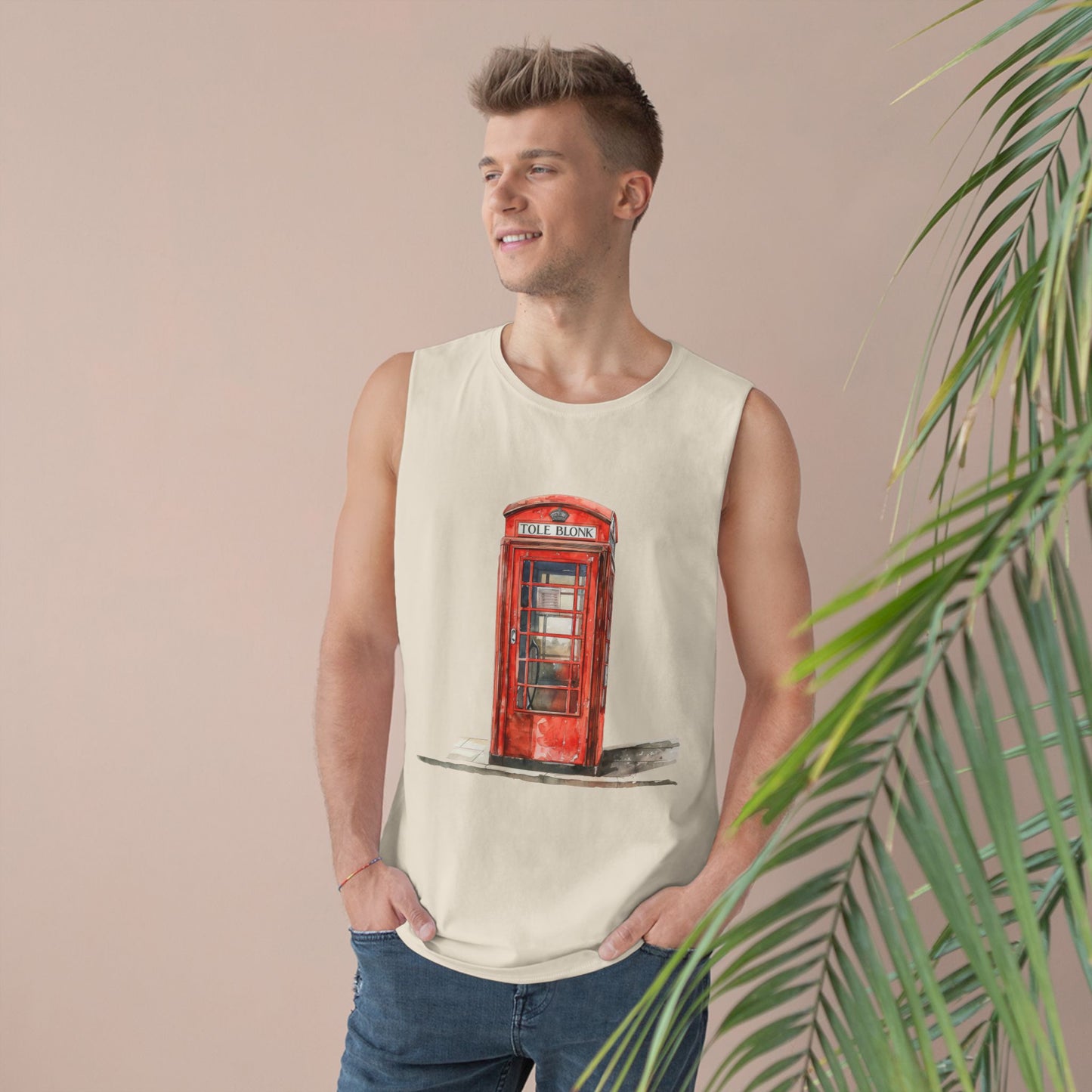 Unisex Barnard Tank -  Iconic British Public Telephone - Classic Red Phone Box