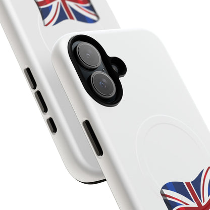 Durable Magnetic Phone Case, UK Flag Design, Protective Cover for iPhone, Stylish Gift for Travelers, Customizable Design