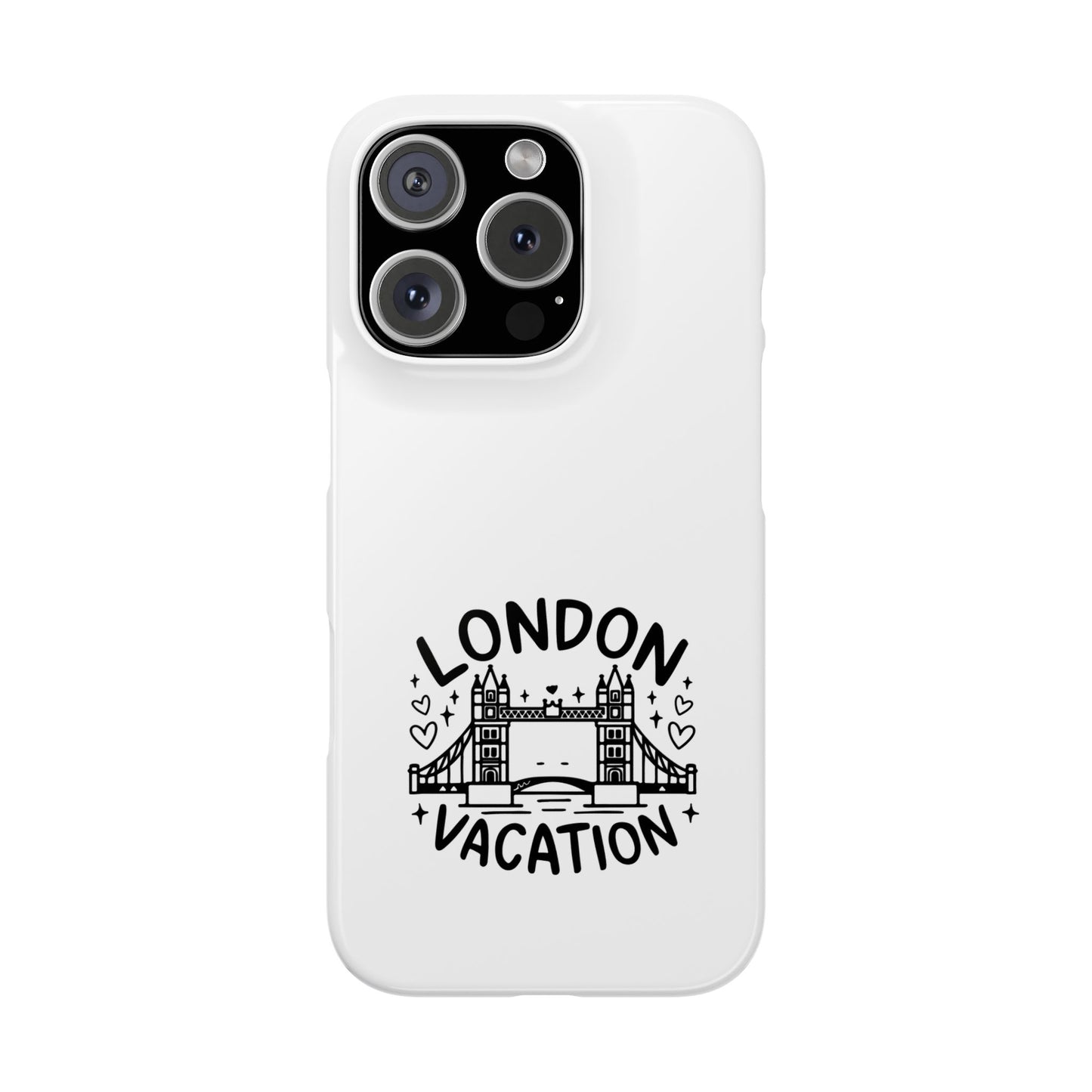 London Vacation Slim Phone Case, Travel Gifts, City Lovers Accessories, Adventure Phone Cover, London Theme Case, Souvenir Mobile Case