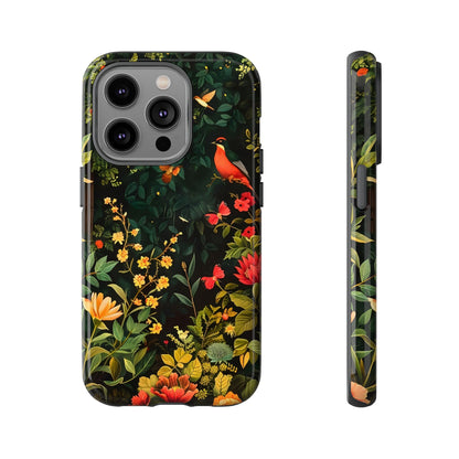 Floral Tough Phone Case, Nature-Inspired Design, Ideal for Garden Lovers, Gift for Birthdays, Christmas, Eco-Friendly Accessory